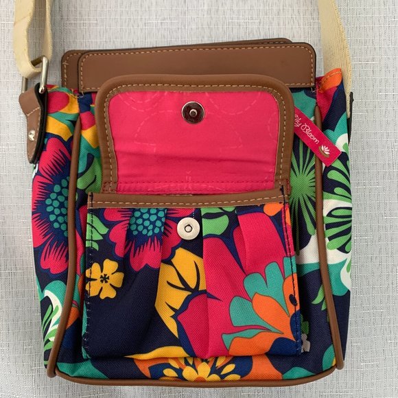 Green Living LILY BLOOM Floral Fiesta Cross Body Shoulder Bag - Picture 5 of 13